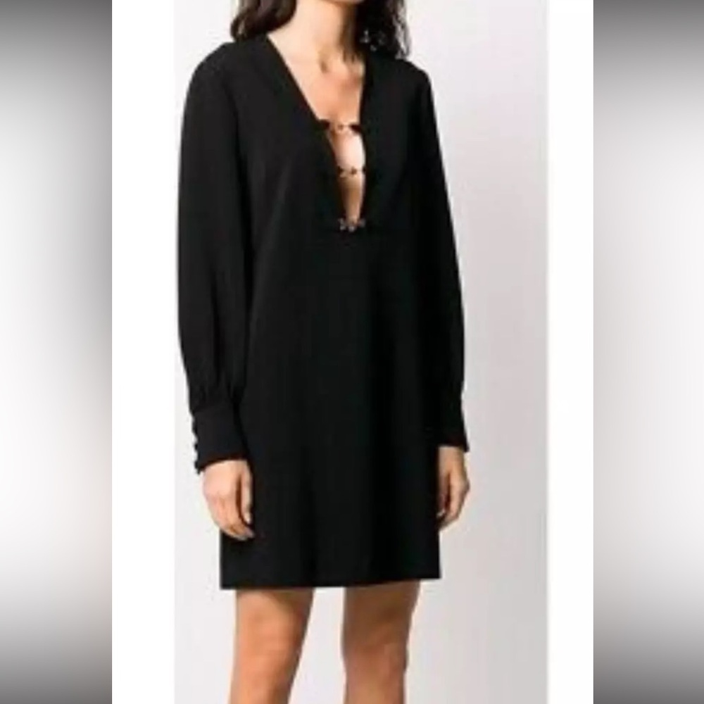 New Authentic Gucci Black Compact Horsebit GG  Mini Dress  Size XS